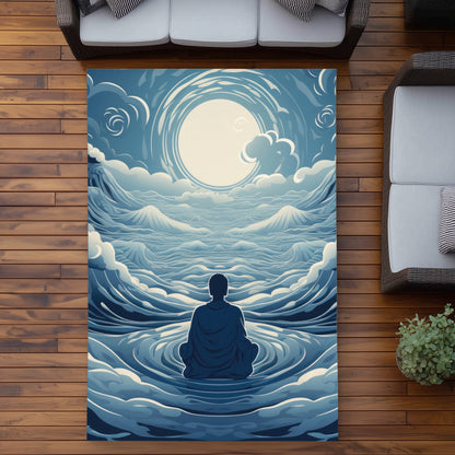 Infinite wisdom Gray Outdoor Area Rug | Home Decor Essential