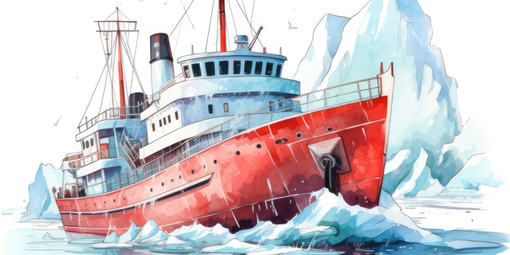 Breaking the Ice - White Desk Mat | Stylish Accessory