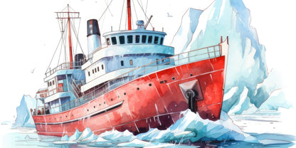 Breaking the Ice - White Desk Mat | Stylish Accessory