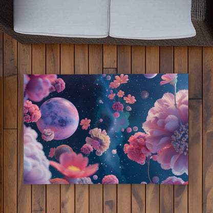 Tapis d'extérieur vide rose - Décoration élégante pour terrasses