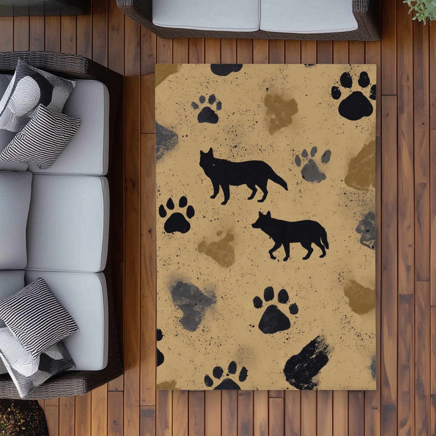 Tapis d'extérieur Wild Tracks Echo | Décoration élégante pour la maison