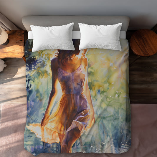 Out of the water - 88"x88" Duvet Cover