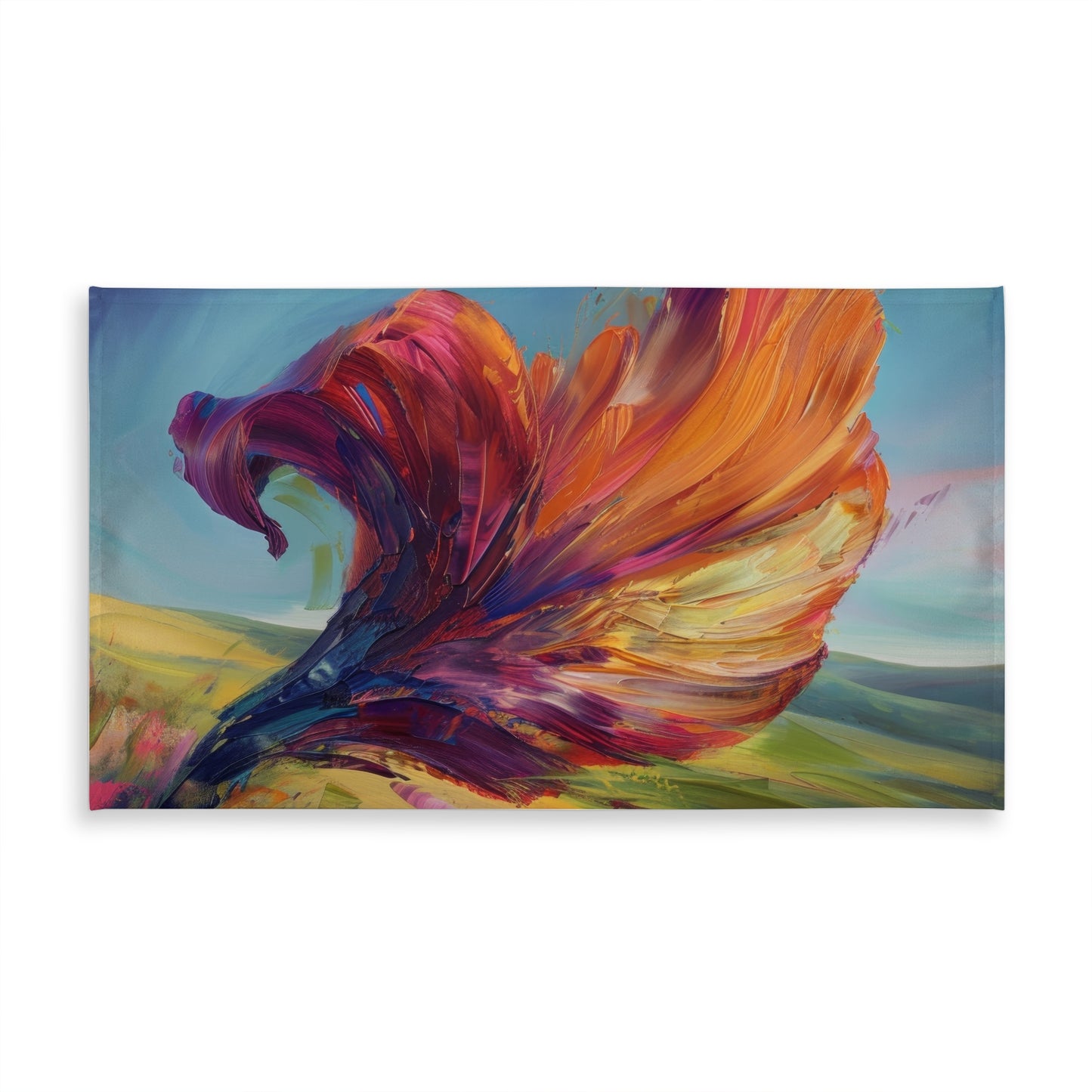 The leaf Red Indoor Outdoor Tablecloth | Decor Essential