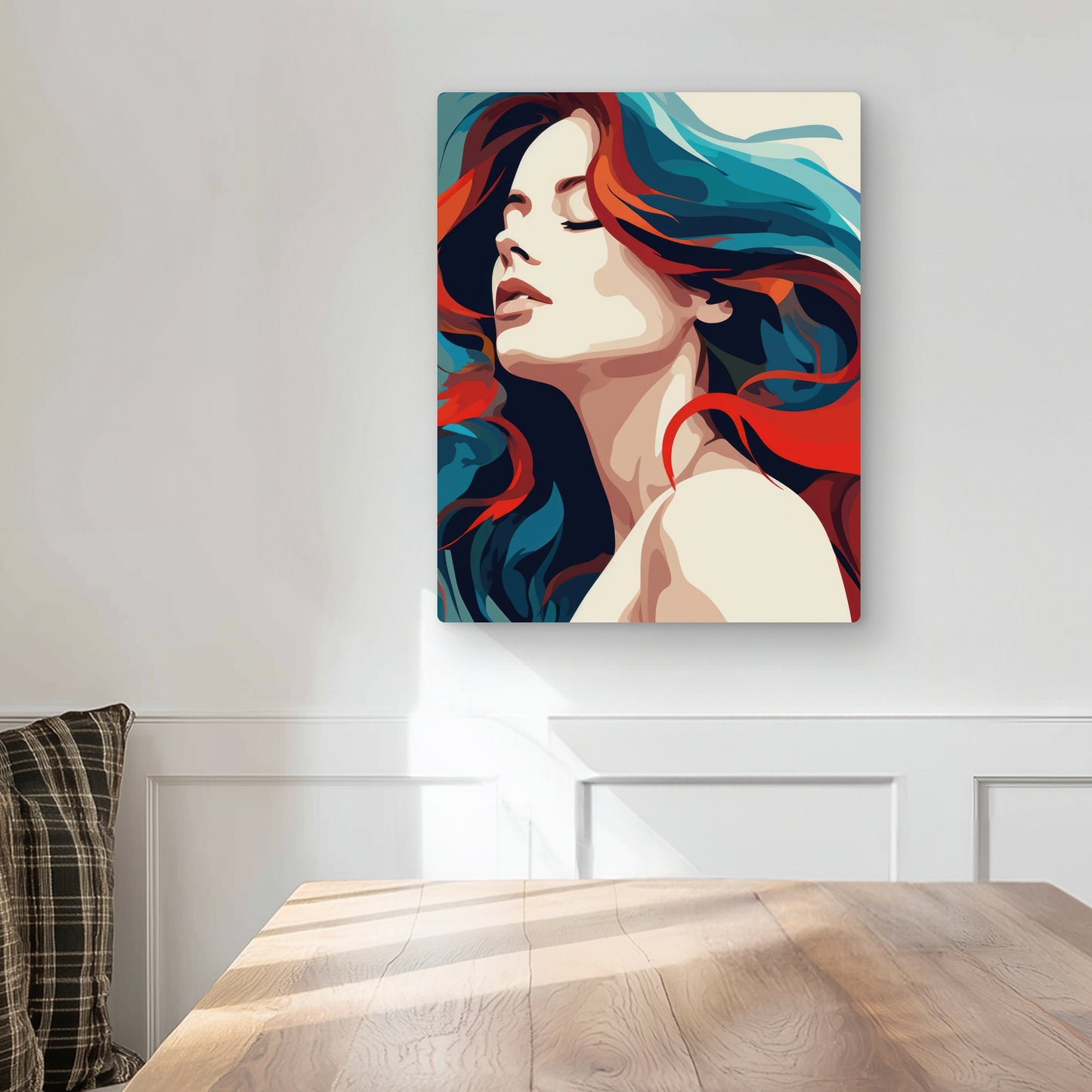 Zen - Turquoise Metal Print for Stylish Home Decor