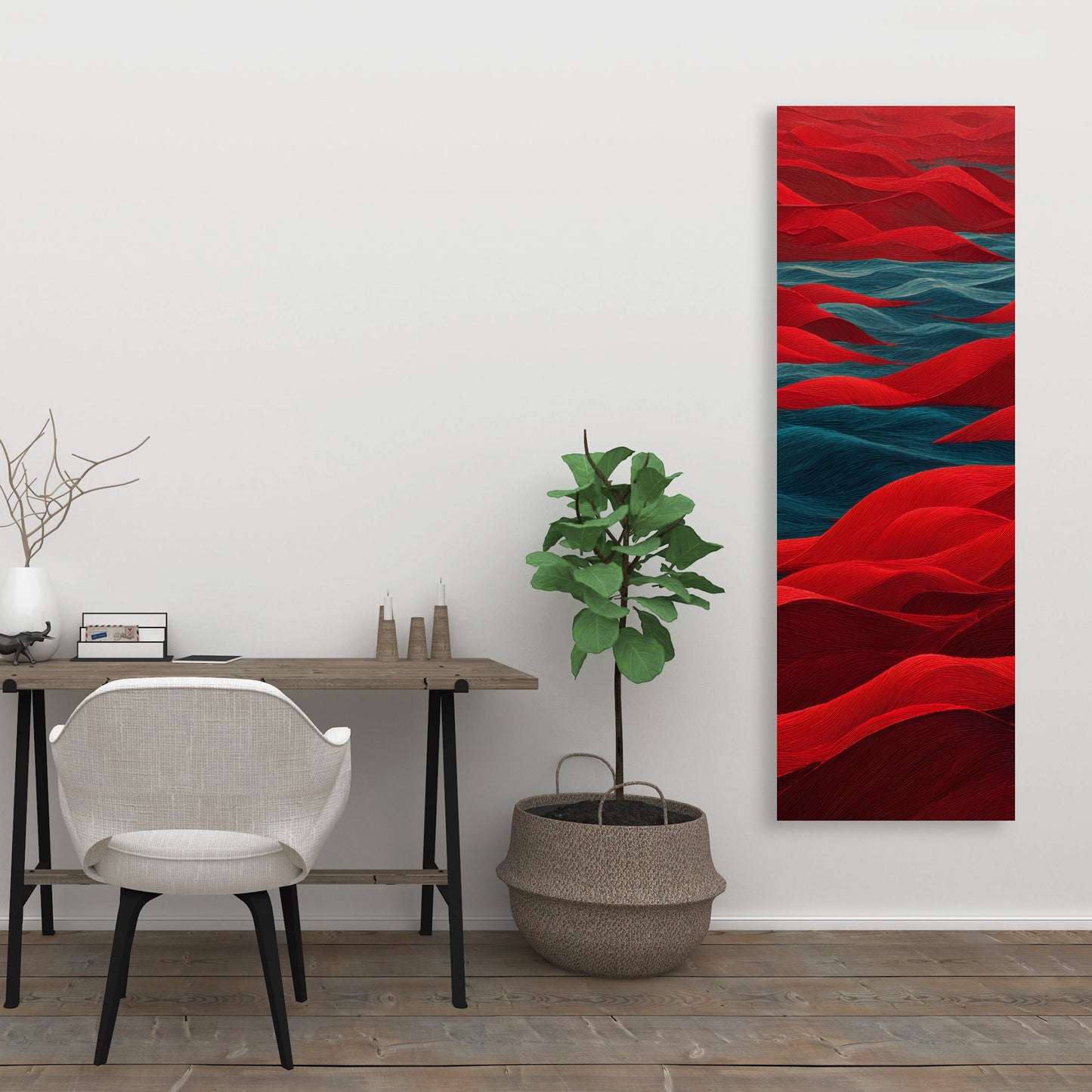 Red Sea - Red Canvas Art for Stunning Home Decor