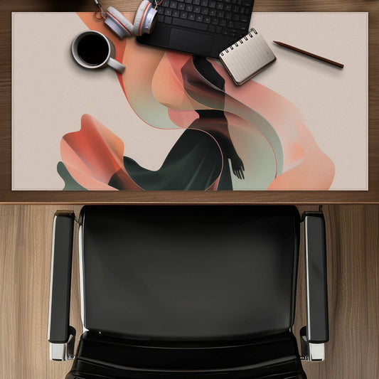 Elegance Black Desk Mat | Stylish Home Decor Accessory