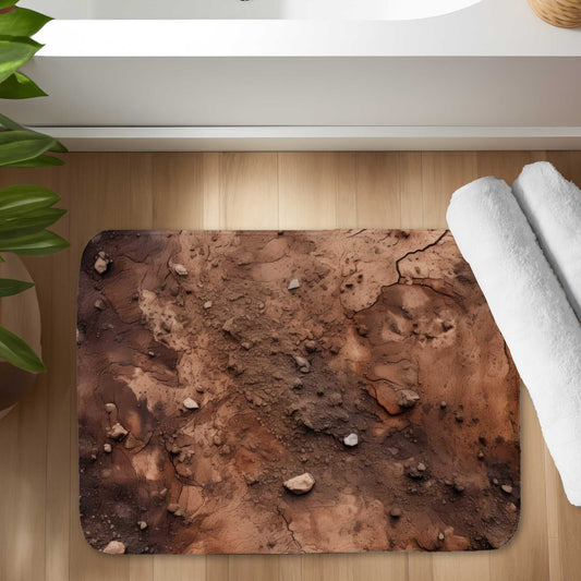 Mud and Stones Bath Mat | Stylish Home Decor Rug
