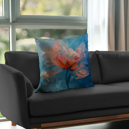 Coussin décoratif en sergé de polyester mélangé - Accessoire de décoration élégant pour la maison
