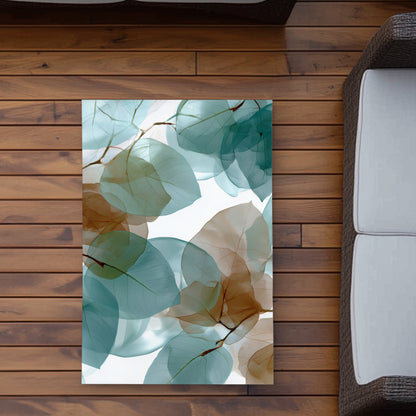 Tapis d'extérieur Feuilles translucides - Décoration élégante pour la maison