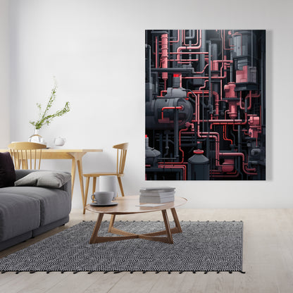 Dark pipes - Gray canvas for stylish home decor accents