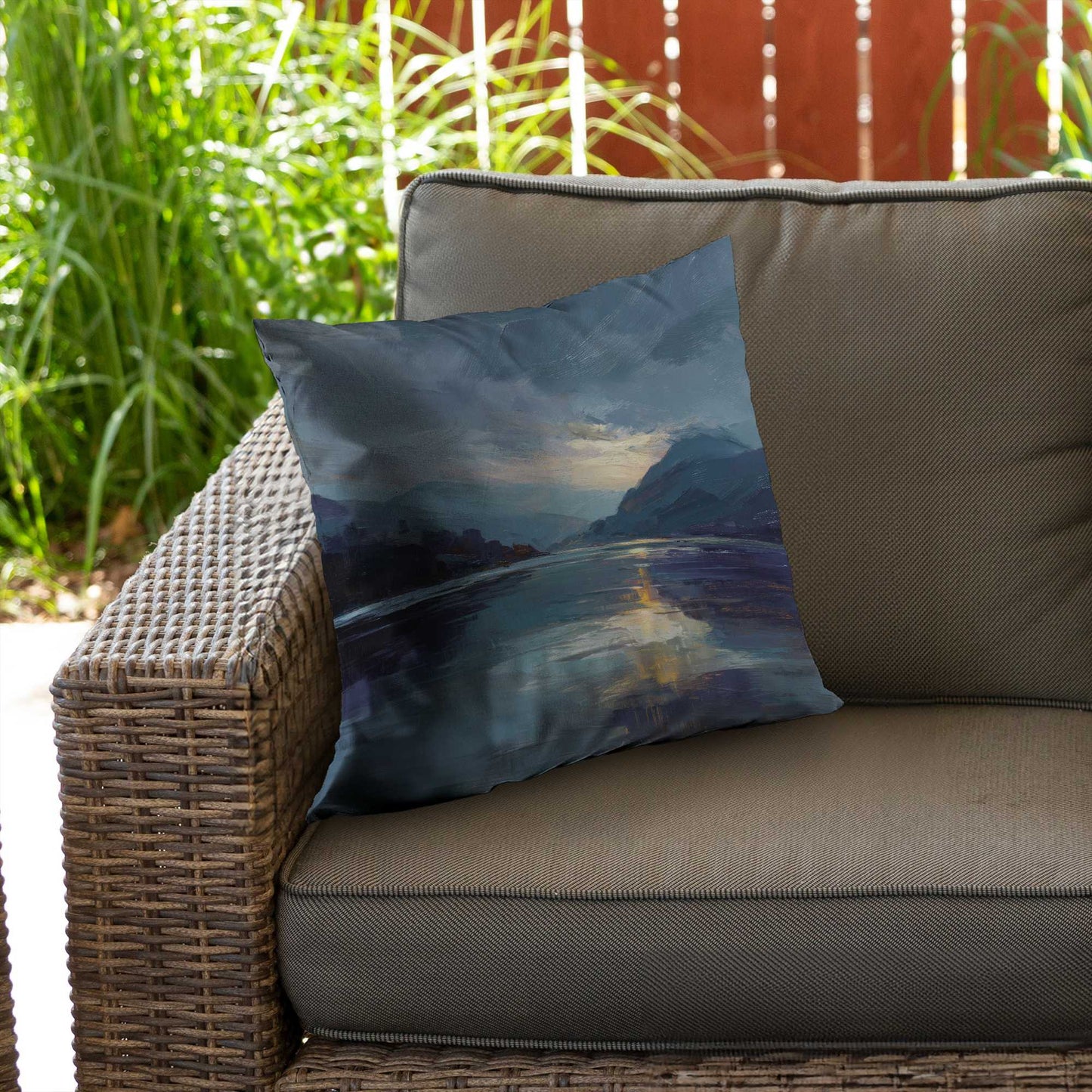 Obscure Poly Twill Throw Pillow - Stylish Home Decor Accent