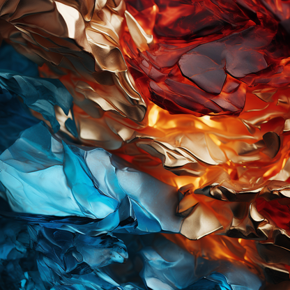 Mineral Contrast - Blue Canvas for Elegant Home Decor