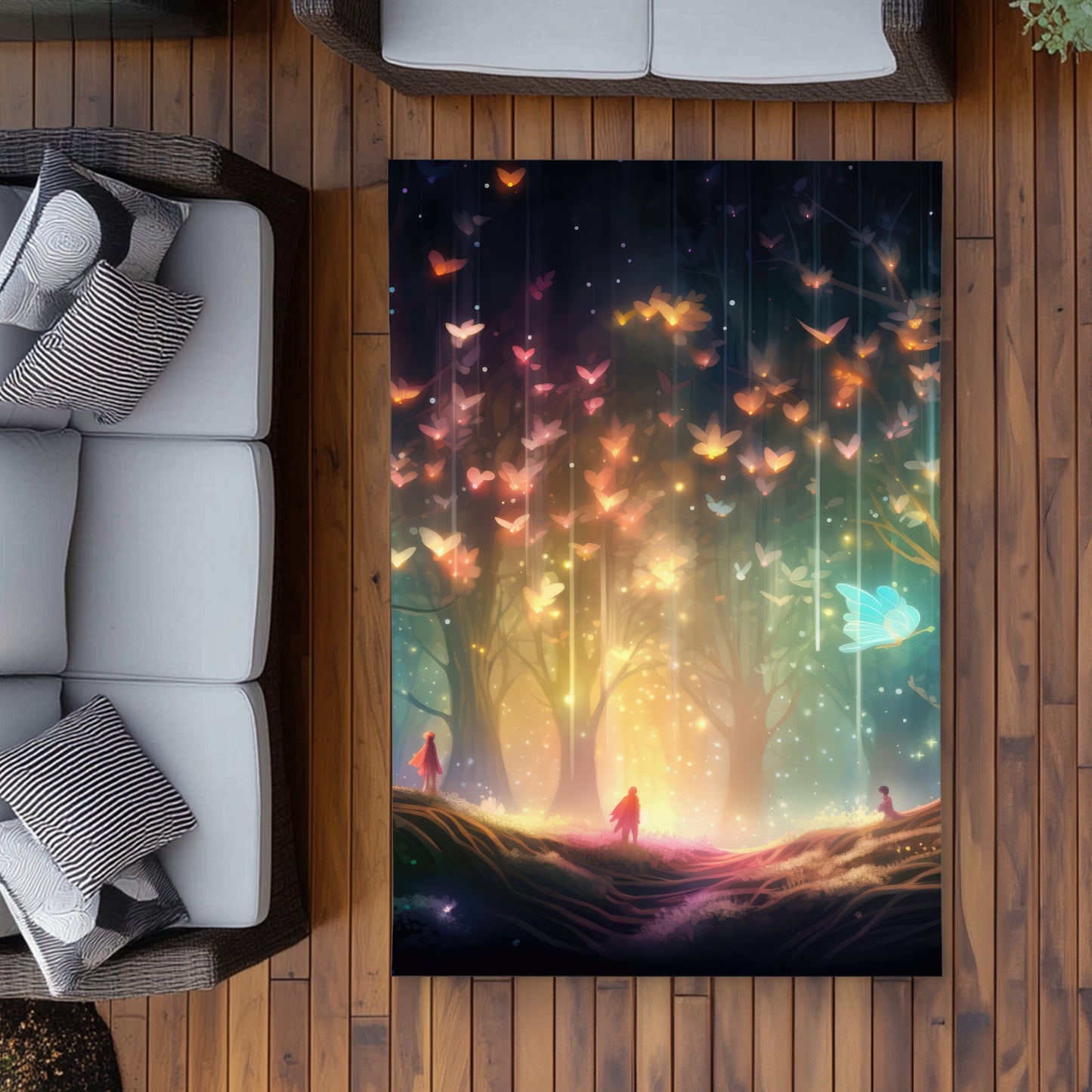 A dream come true - Pink outdoor area rug for home decor