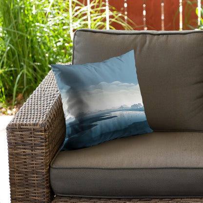 Minimalist Swamp Gray Poly Twill Throw Pillow Insert | Home Decor