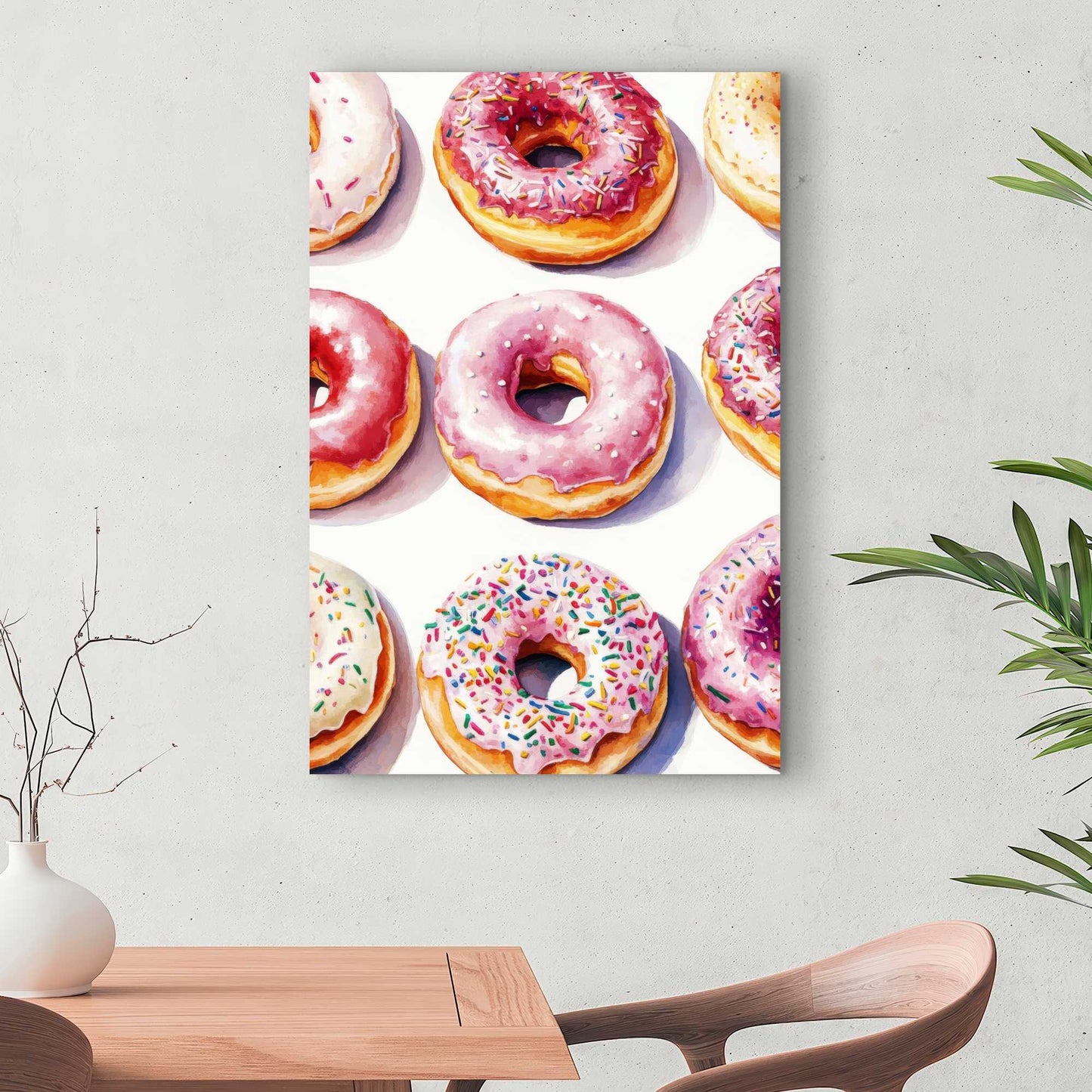 Yummy Pink Canvas Art - Stylish Home Decor for Any Room