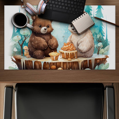 The dessert - Turquoise Desk Mat for Home Decor | Stylish Accessory