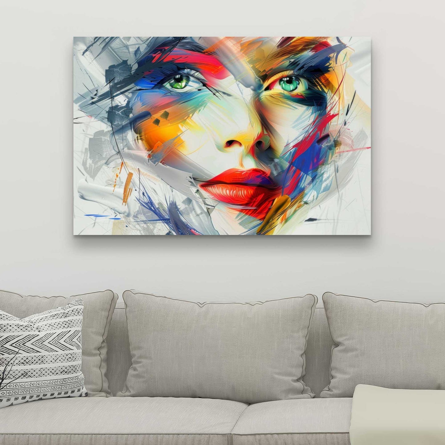 Abstract Look - Red Canvas Art | Modern Wall Art