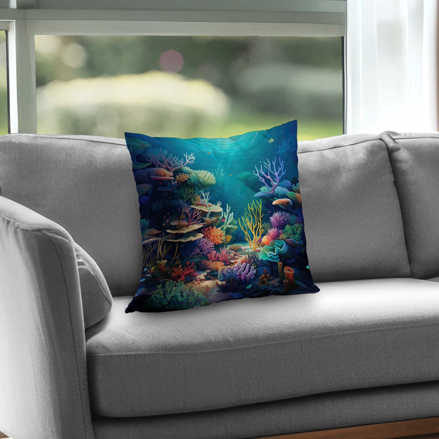 Filled with Life Poly Twill Throw Pillow | Home Decor Accent