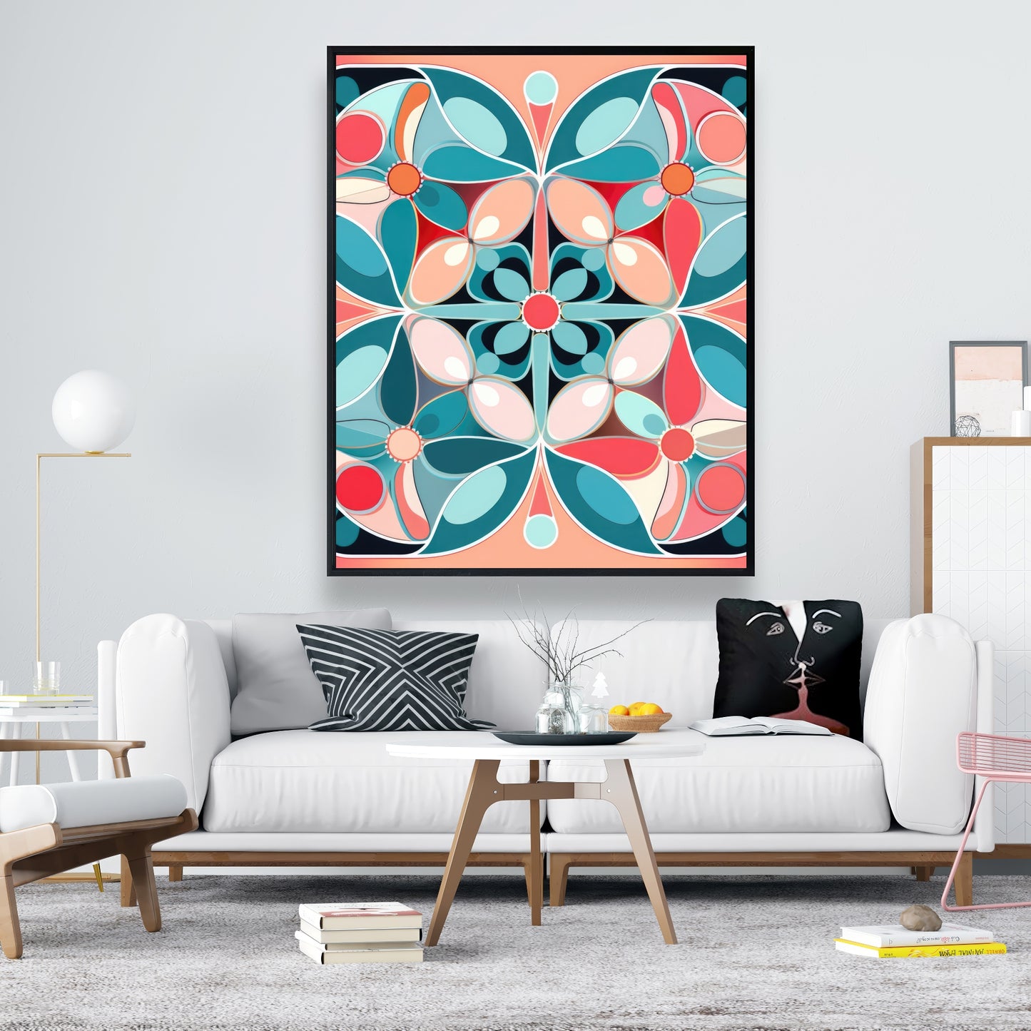 Sweet curves - 36"x36" Framed canvas