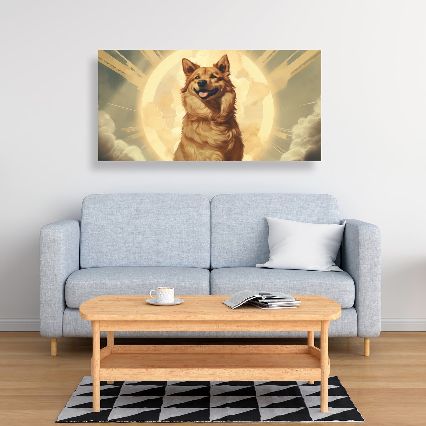 Man's best angel - 32"x32" Canvas