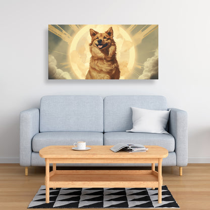Man's best angel - 32"x32" Canvas