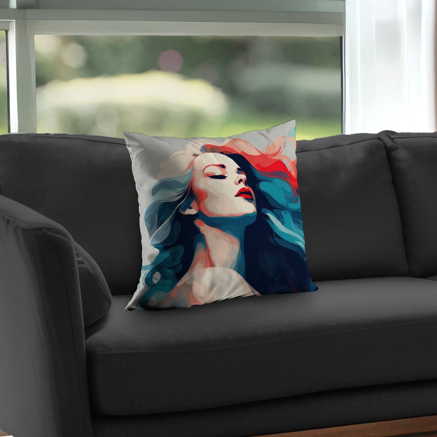 La beauté à l'état pur Coussin décoratif en sergé de polyester | Décoration intérieure