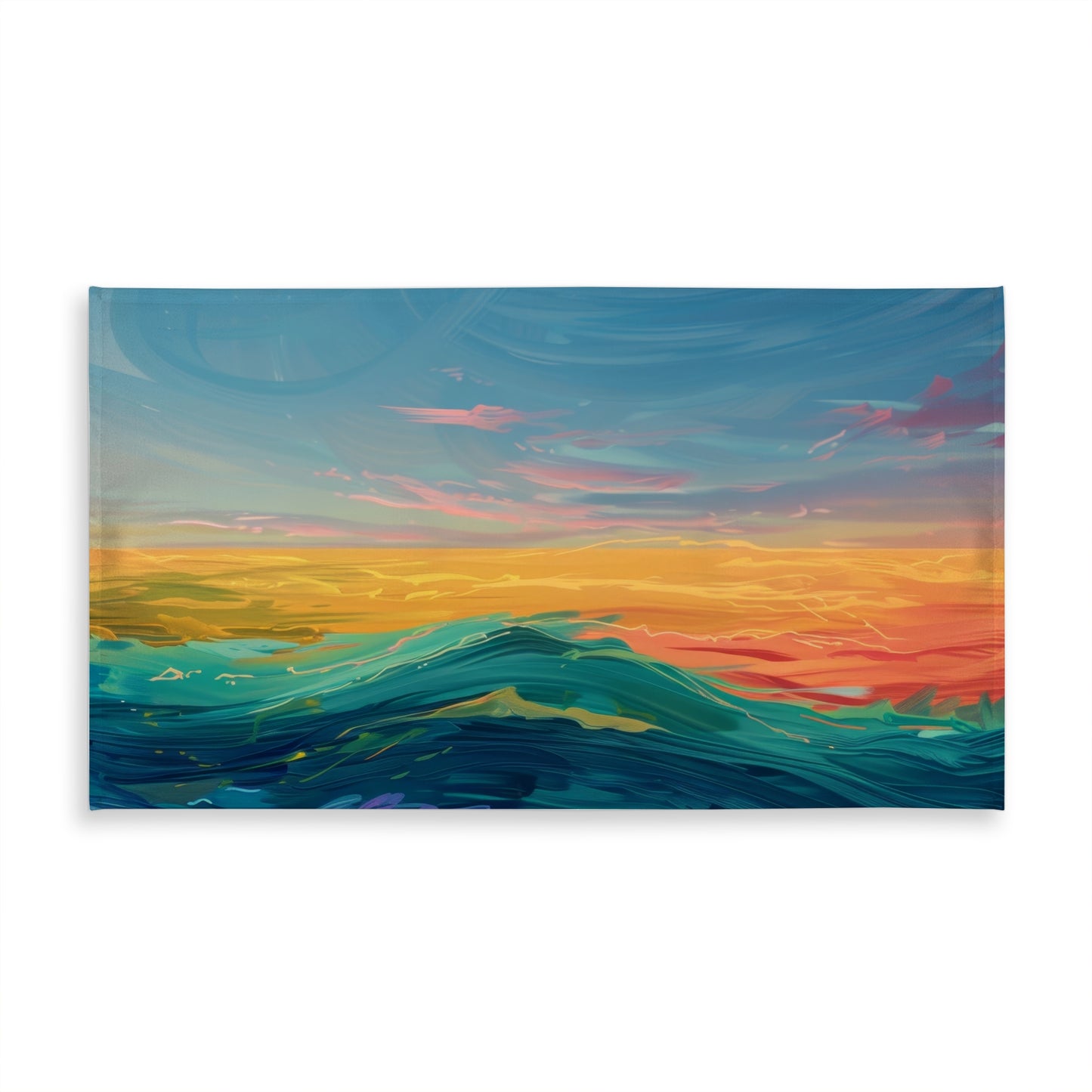 Watercolors Yellow Tablecloth | Indoor Outdoor Home Decor