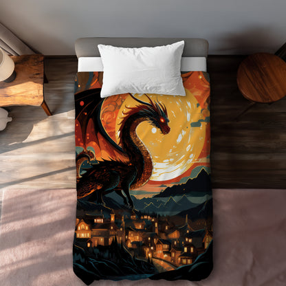 Imminent Destruction Orange Duvet Cover | Home Decor Essentials