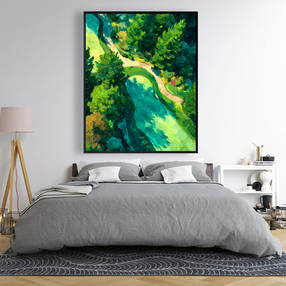 Peaceful course - 24"x24" Framed canvas