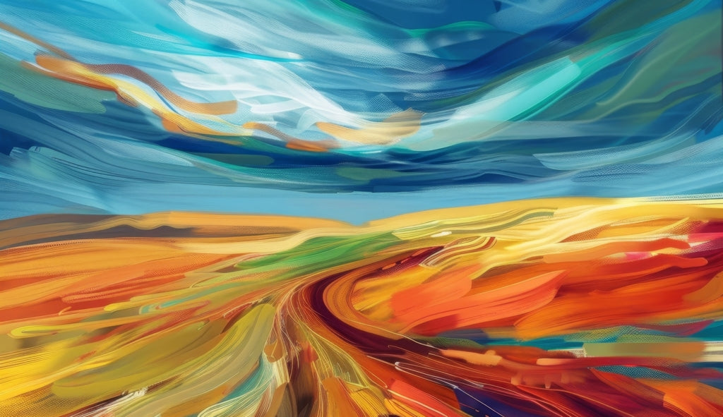 Land flow - Desk Mat