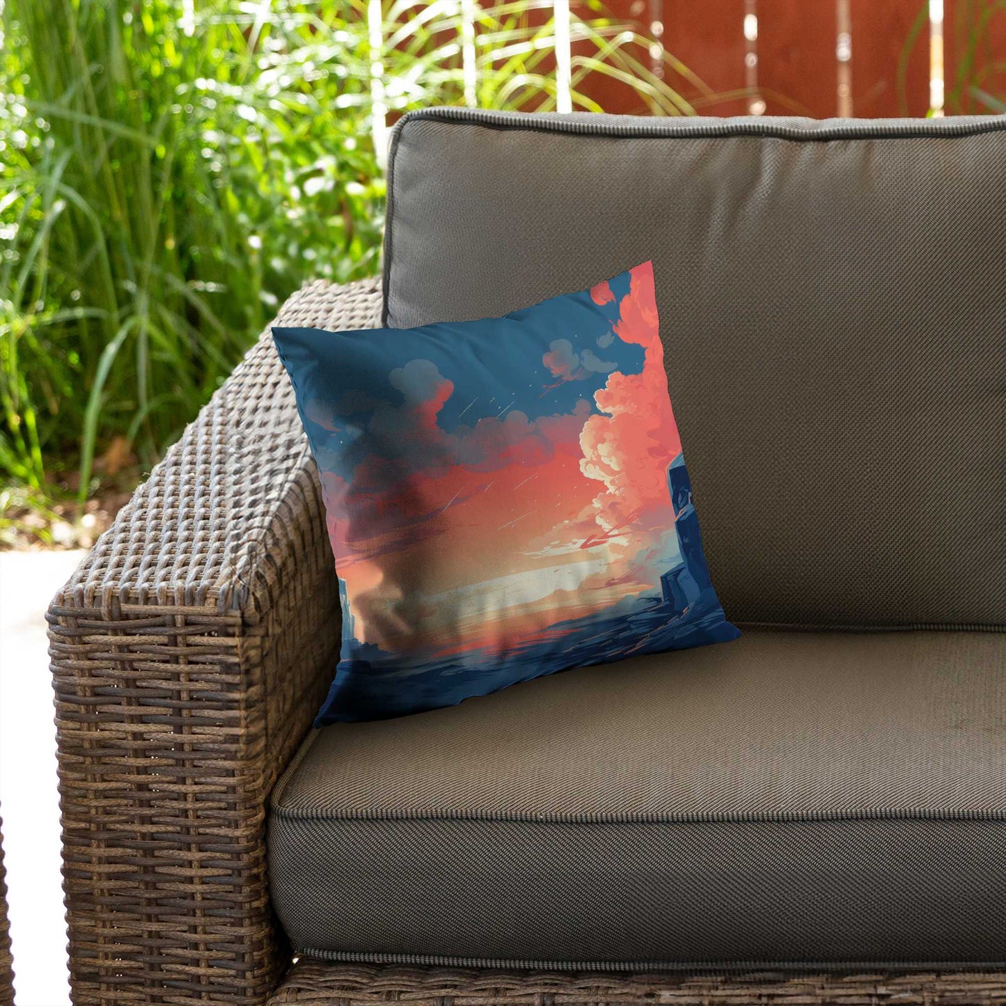 Coussin décoratif en sergé de polyester - Décoration élégante pour la maison