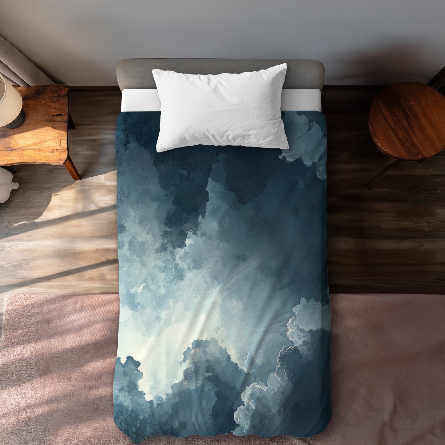 Afterglow White Duvet Cover | Elegant Home Decor Essential