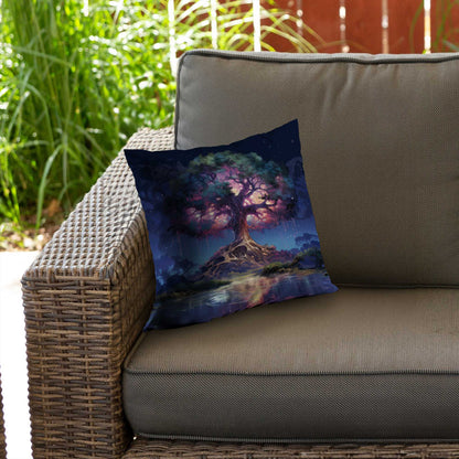 Coussin décoratif en sergé de polyester « La force de la nature » ​​| Décoration intérieure