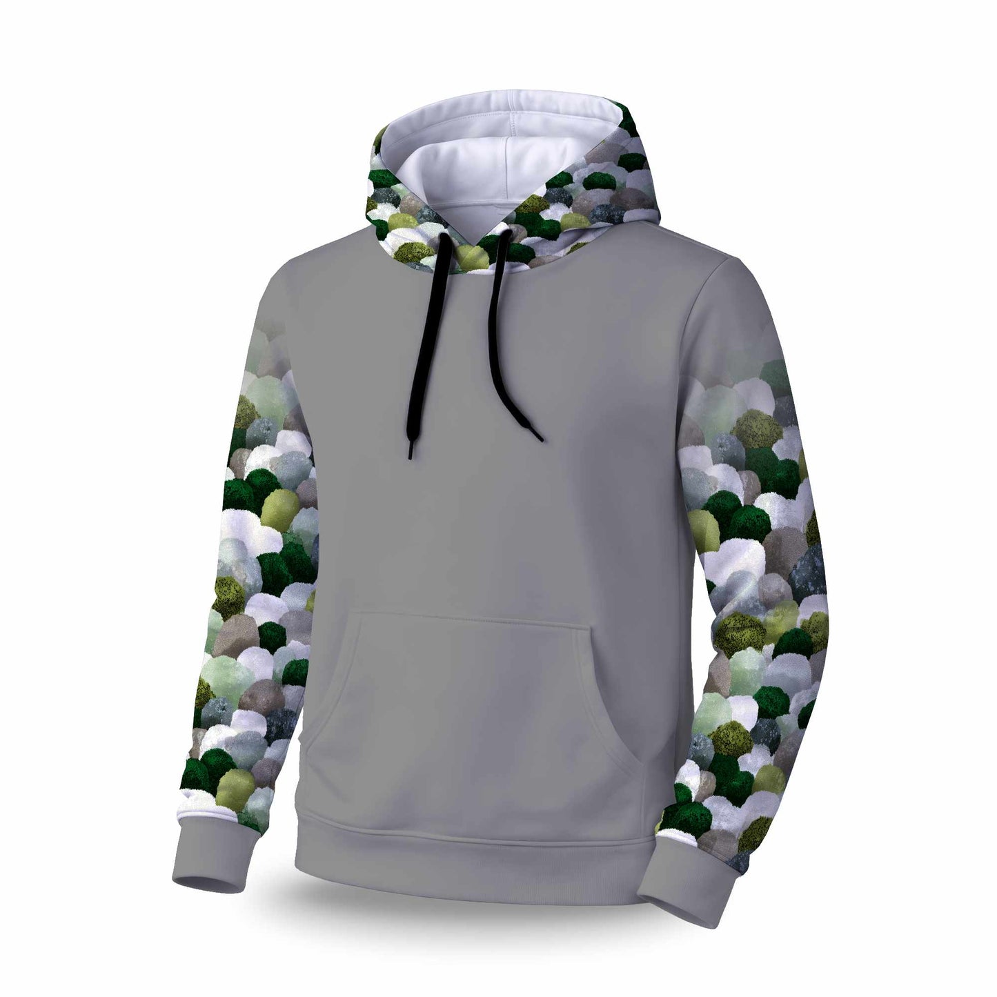 Sweat à capuche à manches courtes Mossy River Stones | Vêtements confortables