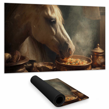 Horse on Soup Gaming Mat | Unique Home Decor for Gamers