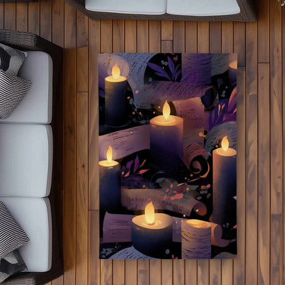Tapis d'extérieur « Chuchotis à la chandelle » | Décoration d'intérieur