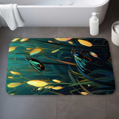 Appealing Orange Bath Mat | Stylish Home Decor Essential