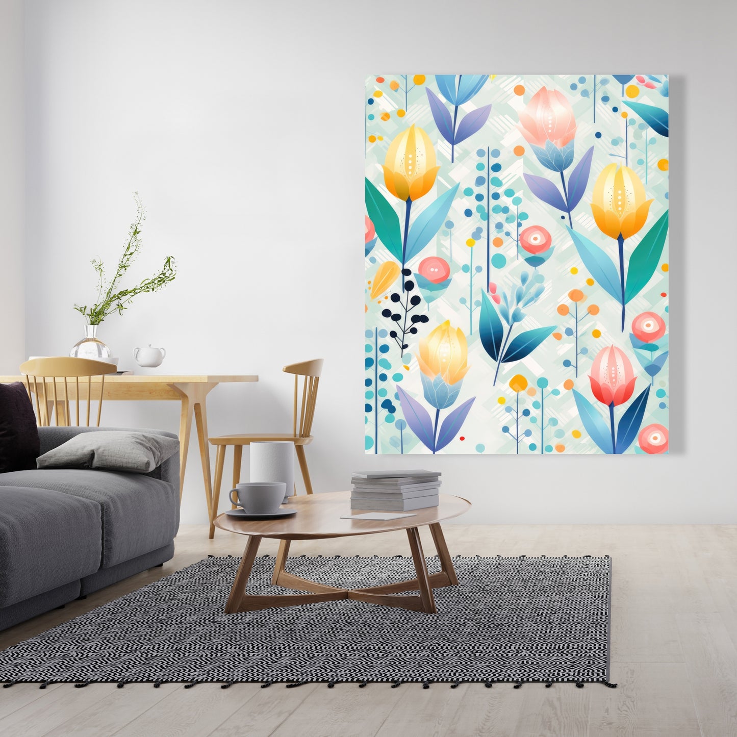 Calming Scents - Orange Canvas for Home Decor | Relaxing Art