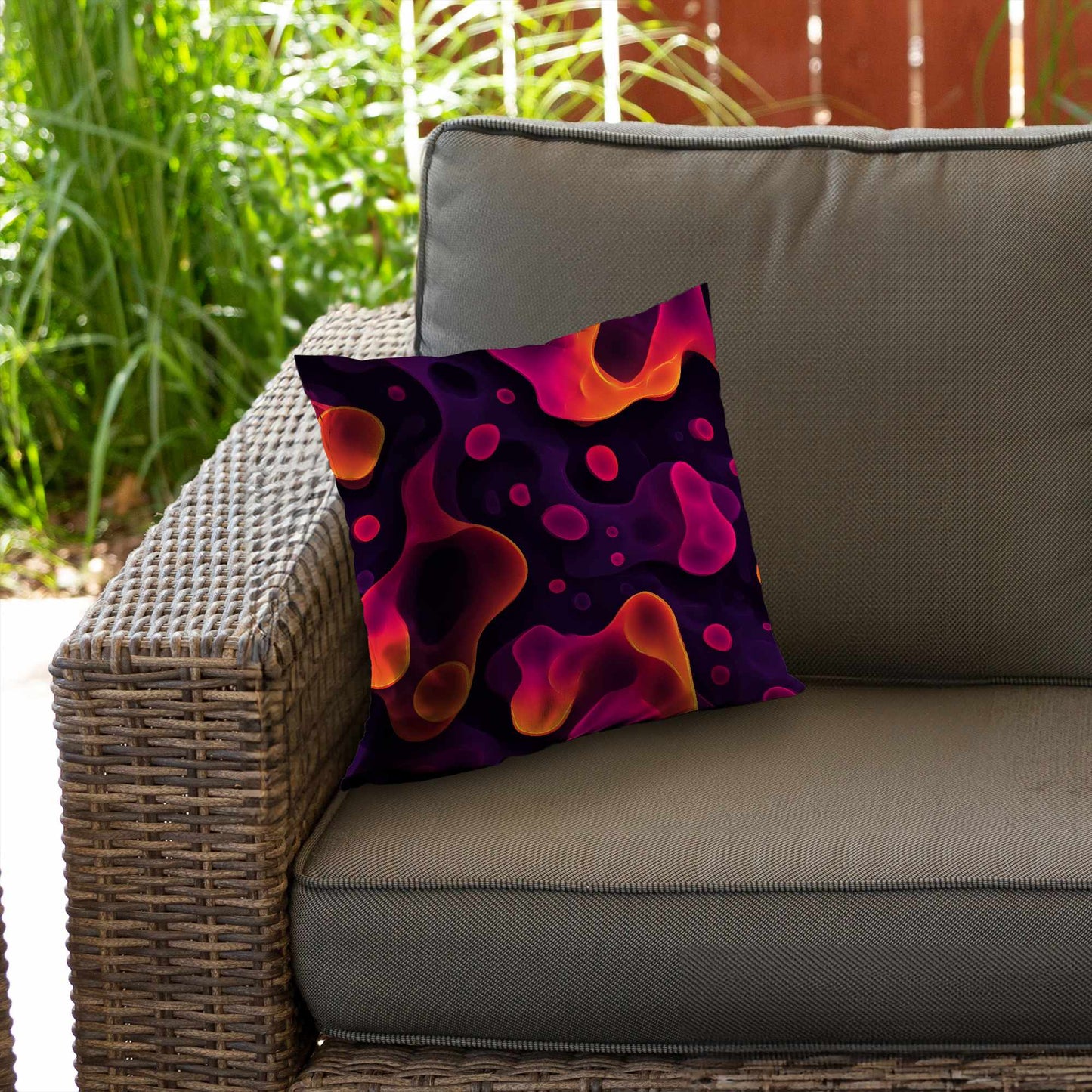 Luminous Flow Veins Throw Pillow - Stylish Home Decor Accent