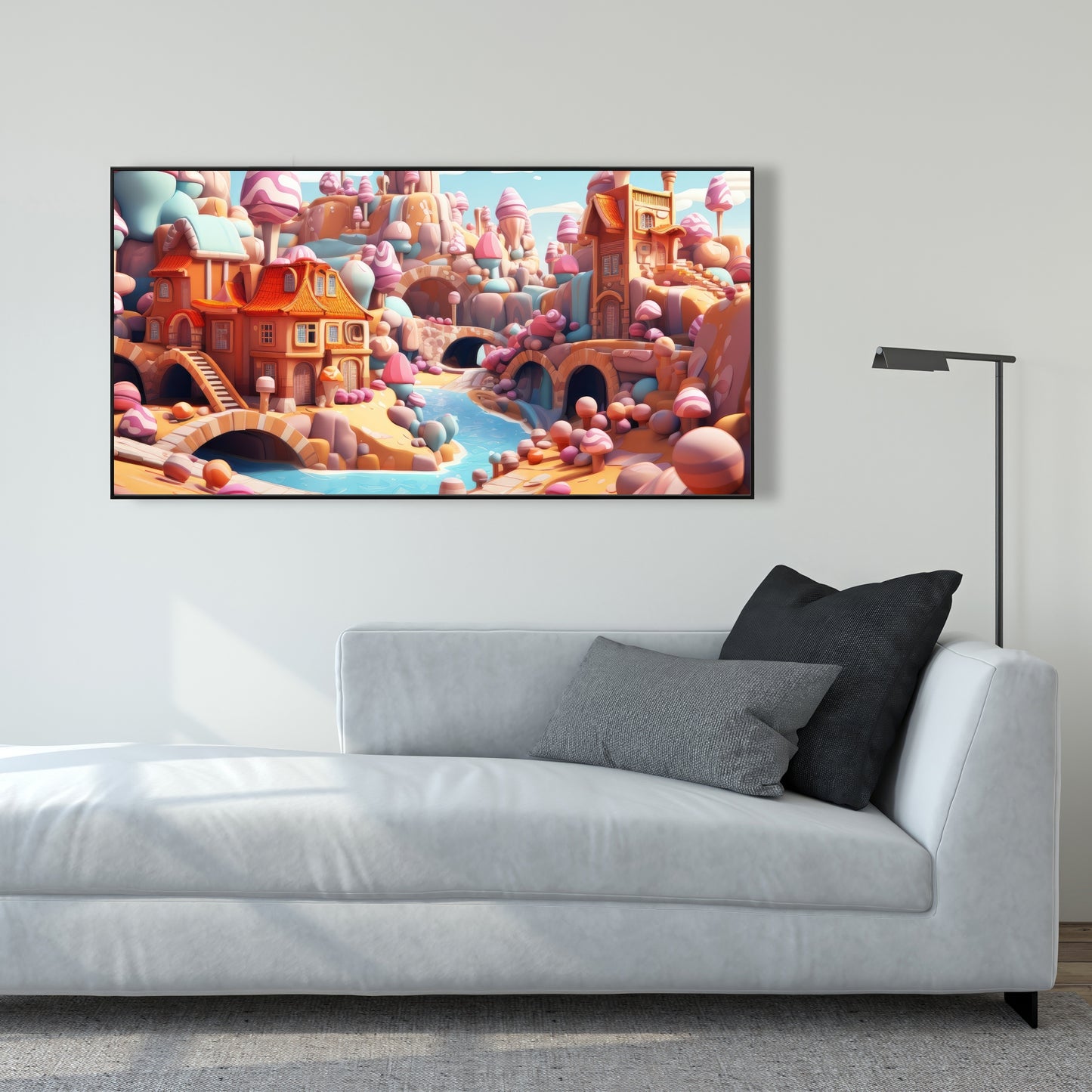 Sweet kingdom - 36"x36" Framed canvas
