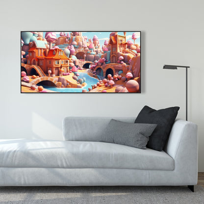 Sweet kingdom - 36"x36" Framed canvas