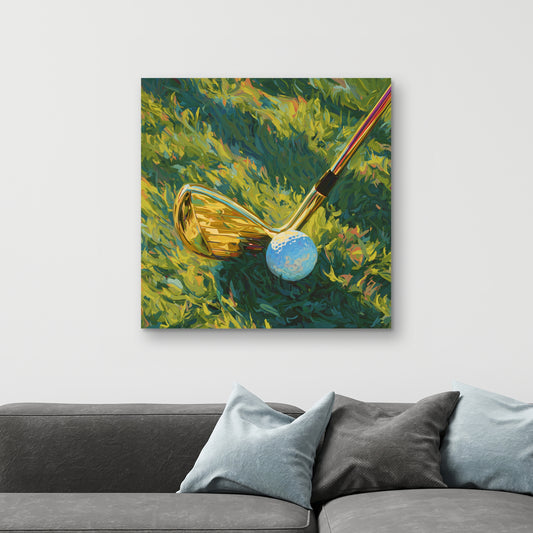 Golden club - 32"x32" Canvas