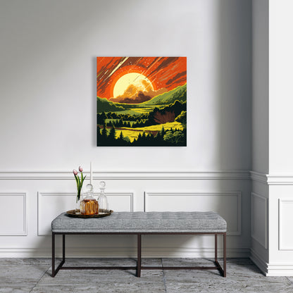 Last days Yellow Canvas for Home Decor - Brighten Your Space