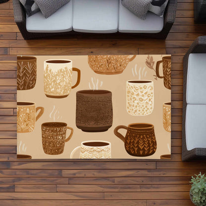 Tapis d'extérieur Cozy Cup Collection | Décoration élégante pour la maison