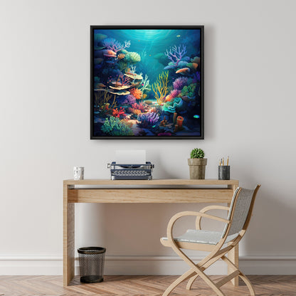Filled with life - 36"x36" Framed canvas