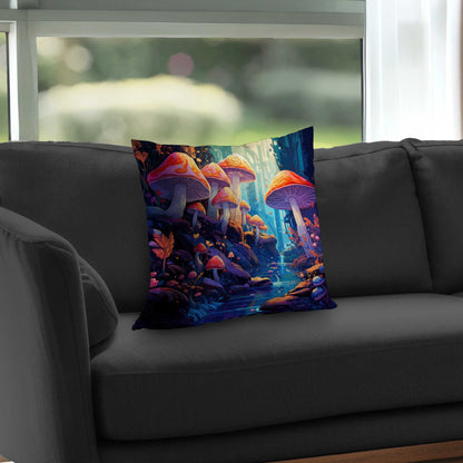Regardez ça : un coussin décoratif en sergé de polyester pour la décoration intérieure.