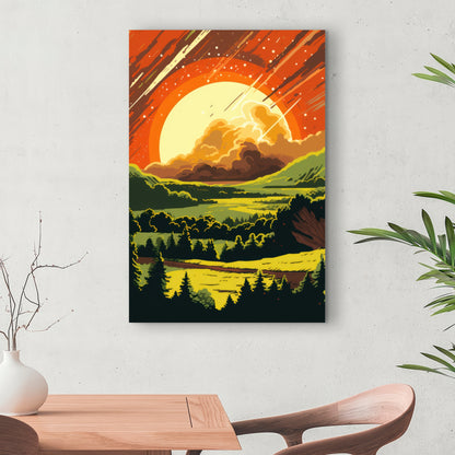 Last days Yellow Canvas for Home Decor - Brighten Your Space