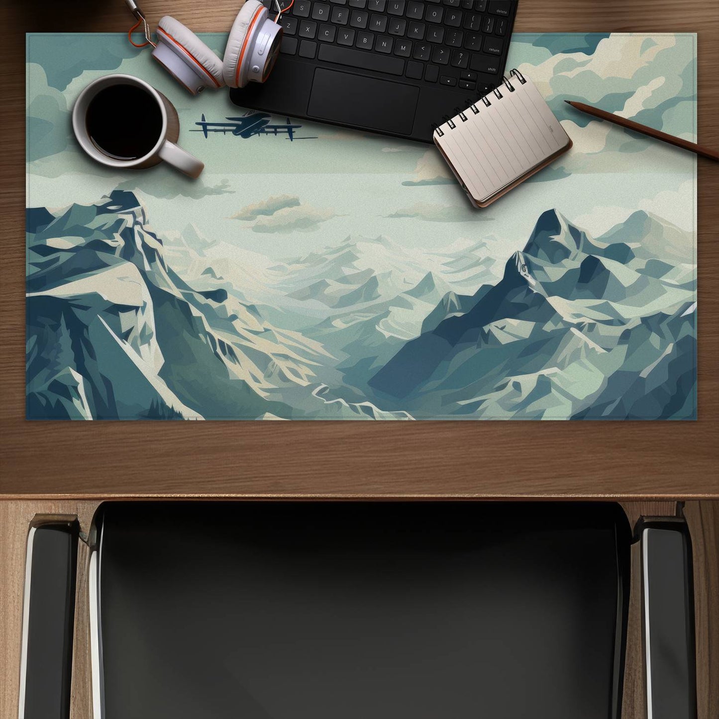 Above land - Desk mat - Print on demand