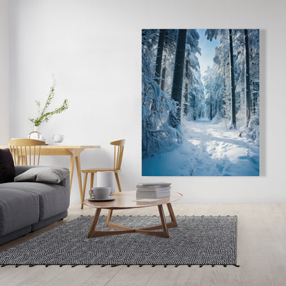 Cold forest - 32"x32" Canvas