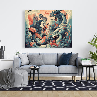 Before time - 32"x32" Canvas